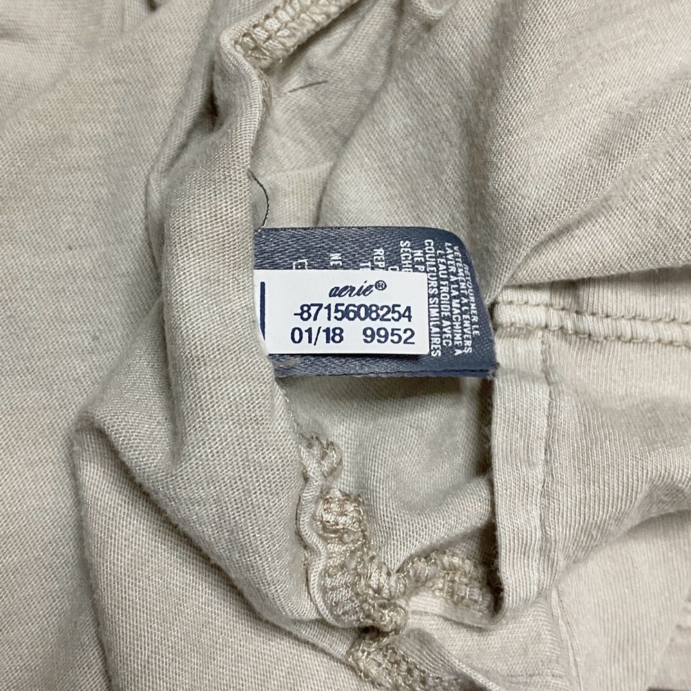 Aerie Women’s Beige Distressed ‘Castaway’ Graphic Tank Top Size Extra Small - Picture 6 of 7